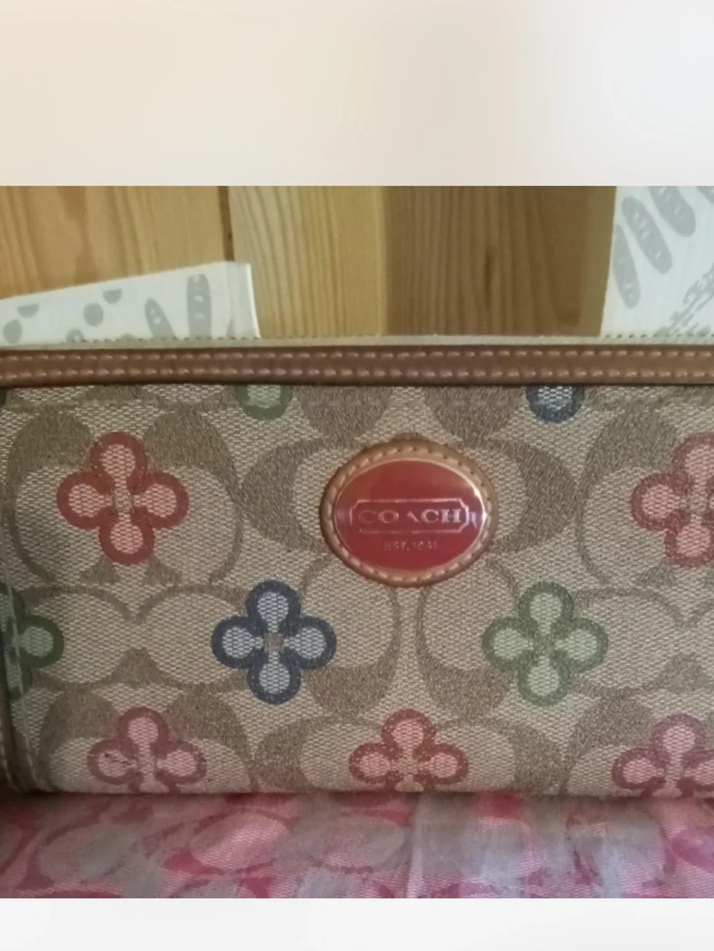 💐 COACH PEYTON ZIP AROUND WALLET 💐